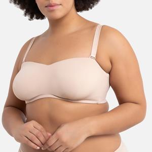 LA REDOUTE COLLECTIONS PLUS Onzichtbare bandeau BH in microvezel