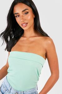 Petite Long Line Bandeau Top, Sage