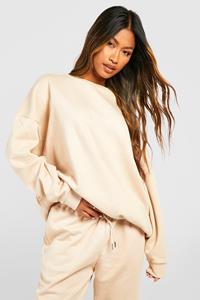 Boohoo Oversized Gerecyclede Trui, Stone