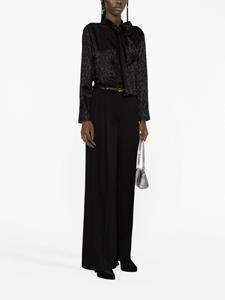 Versace Satijnen blouse - Zwart