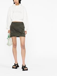 Sunnei Cropped hoodie - Wit