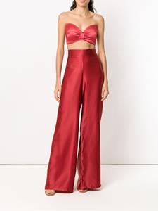 Amir Slama strapless cropped top - Rood