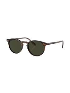 Oliver Peoples Riley zonnebril met rond montuur - 1724P1 Tuscany Tortoise