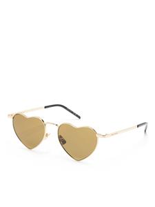 Saint Laurent Eyewear Loulou zonnebril met hartvormig montuur - Goud