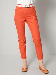 MONA 7/8-jeans met klinknageltjes  Oranje