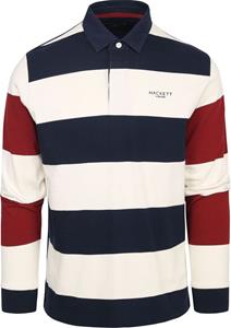 Hackett Polo Rugbyshirt Donderblauw