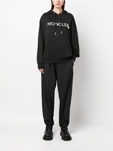 Moncler Hoodie met geborduurd logo - Zwart
