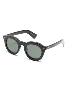 Lesca Toro zonnebril met rond montuur - Zwart