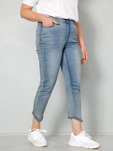 MIAMODA 7/8-jeans met klinknageltjesversiering  Blue bleached