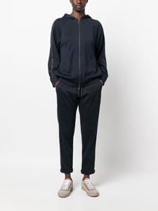 Brunello Cucinelli Hoodie met rits - BLUE