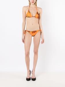Amir Slama Bikini met roospatroon - Oranje