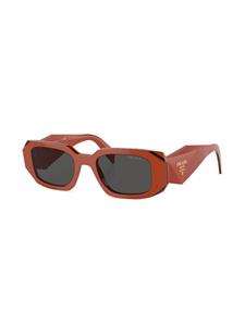 Prada Eyewear Zonnebril met rechthoekig montuur - Rood
