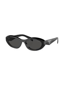 Prada Eyewear Zonnebril met ovalen montuur - Zwart