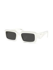 Prada Eyewear Zonnebril met rechthoekig montuur - Wit
