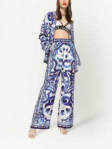 Dolce & Gabbana Zijden blouse - Blauw