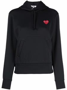 Comme Des Garçons Play hoodie met logo - Zwart