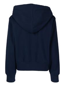 Ports 1961 Hoodie met patchdetail - Blauw