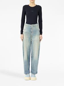 MM6 Maison Margiela high-waist wide-leg jeans - Blauw