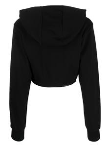 Philipp Plein Cropped hoodie - Zwart