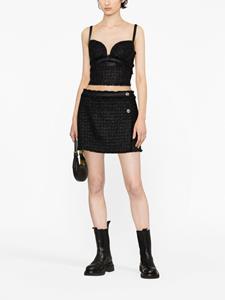 Versace Mini-rok met franje - Zwart