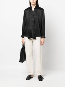Giorgio Armani Satijnen blouse - Zwart