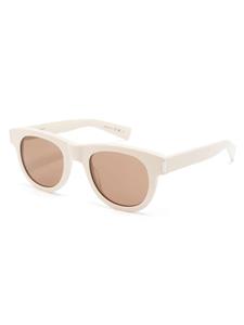 Saint Laurent Eyewear SL 571 zonnebril met rond montuur - Beige