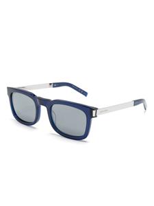 Saint Laurent Eyewear Zonnebril met vierkant montuur - Blauw