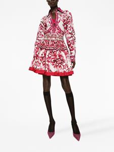 Dolce & Gabbana Plooirok met print - Rood