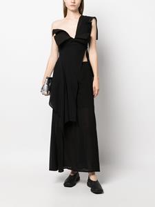Yohji Yamamoto Semi-doorzichtige blouse - Zwart