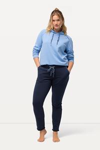 Ulla Popken Grote Maten Loungewear broek, Dames, blauw, 