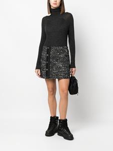 Moncler Tweed mini-rok - Zwart