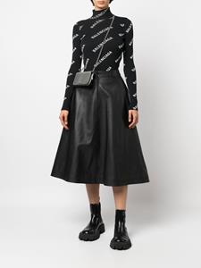 Balenciaga Midi-rok met A-lijn - Zwart