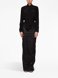 WARDROBE.NYC Zijden blouse - Zwart