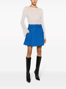 Balmain Mini-plooirok - Blauw