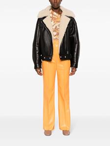 Nanushka flared Okobor™ alt-leather trousers - Oranje