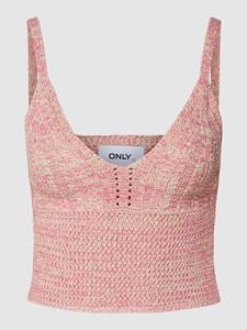 Only Korte top met all-over motief, model 'ANYA'