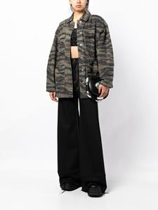 Alexander Wang camouflage-pattern denim jacket - Groen