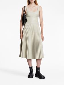 Proenza Schouler White Label pleated faux-leather midi skirt - Wit