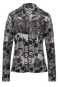 Frank Walder vest met all-over print