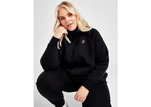Nike Sportswear Tech Fleece Windrunner Hoodie met rits voor dames (Plus Size) - Black/Black- Dames