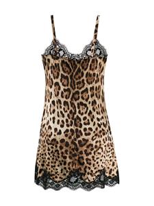 Dolce & Gabbana Hemd met luipaardprint - Bruin