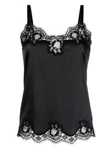 Dolce & Gabbana lace trim camisole - Zwart