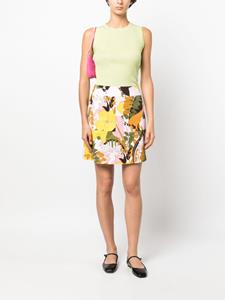 La DoubleJ Mini-rok met bloemenprint - Roze