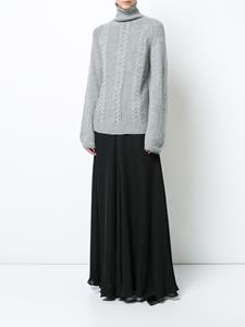 VOZ long A-line skirt - Zwart