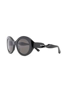 Balenciaga Eyewear Twist zonnebril met rond montuur - Zwart