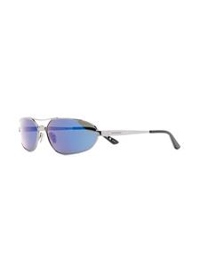 Balenciaga Eyewear Zonnebril met rond montuur - Zilver