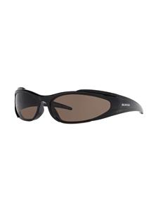 Balenciaga Eyewear Reverse Xpander zonnebril met rechthoekig montuur - Zwart