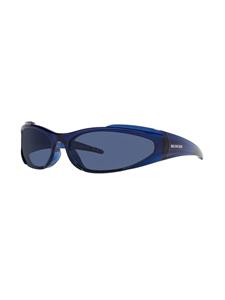 Balenciaga Eyewear Reverse Xpander zonnebril met rechthoekig montuur - Blauw