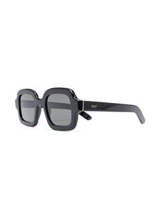 Retrosuperfuture Benz zonnebril met rechthoekig montuur - Zwart