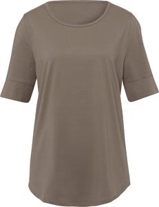 Your Look... for less! Dames Lang shirt taupe Größe